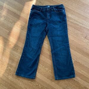 Vintage Route blue jeans, straight leg with embroidered pockets